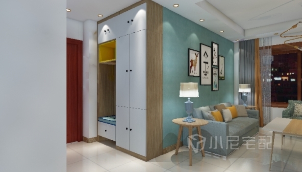 120㎡/三室一廳一衛(wèi)/混搭