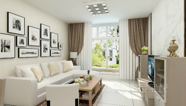 92㎡/兩室一廳一衛(wèi)/現(xiàn)代