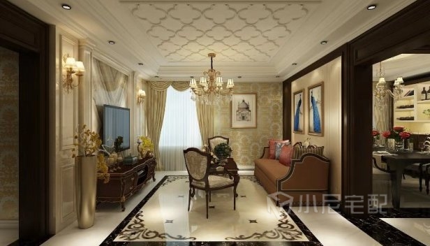 130㎡/三室兩廳兩衛(wèi)/歐式