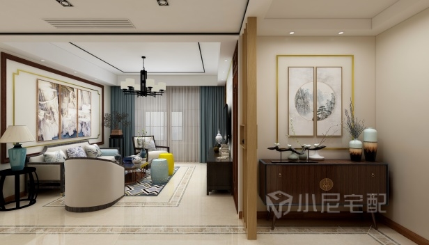 140㎡/三室一廳兩衛(wèi)/中式