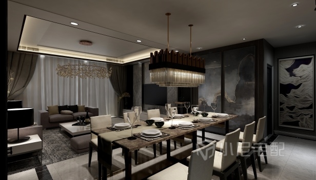 140㎡/三室兩廳兩衛(wèi)/現(xiàn)代