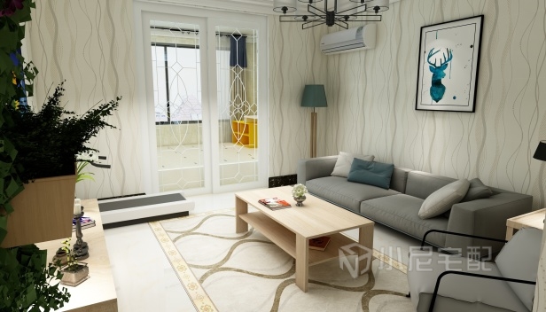 45.83㎡/一室一廳一衛(wèi)/現(xiàn)代