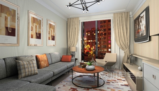 98㎡/三室一廳兩衛(wèi)/簡(jiǎn)約